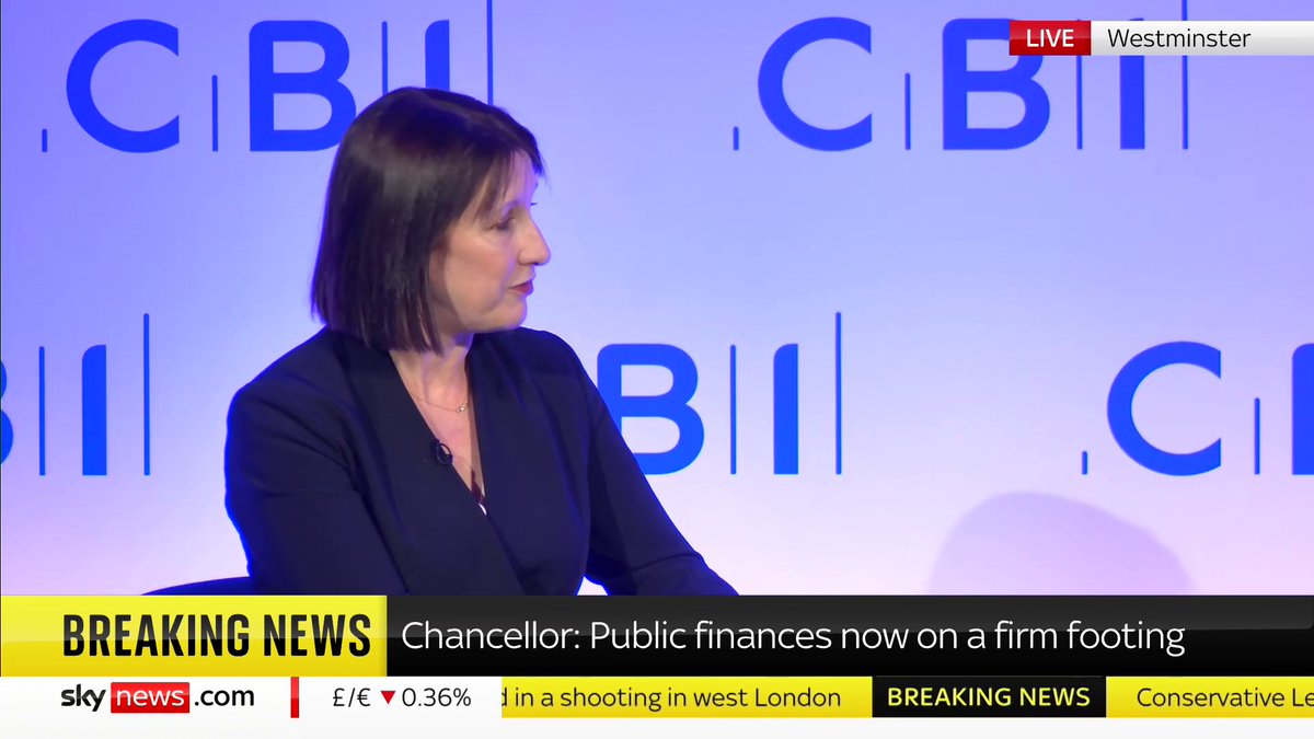 'There is a lot of feedback about the budget but what I haven't heard are many alternatives' Chancellor Rachel Reeves addresses the CBI’s annual conference and says the govt have had to make some 'difficult decisions' 📺 Sky 501 and YouTube