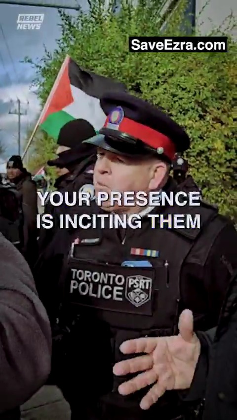 🚨We're suing the Toronto Police for violating Ezra Levant 🍁🚛's Charter rights Since when do foreign provocateurs, promoting a banned terrorist organization, get to veto who can walk on a sidewalk? Only Rebel News journalists are routinely arrested and jailed — The result of two-tier policing.