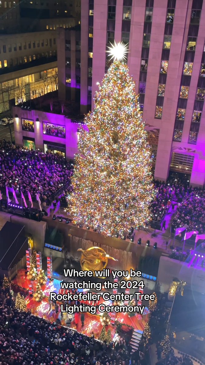 The countdown to the 2024 Rockefeller Center Tree Lighting Ceremony begins! Where will you be watching from on December 4?
