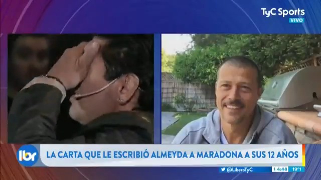 El Pelado #Almeyda, otro que pudo refutar eso de "Nunca conozcas a tus ídolos". Fue en #LaNocheDel10 que se cerró un círculo después de mucho tiempo, y así lo contó.