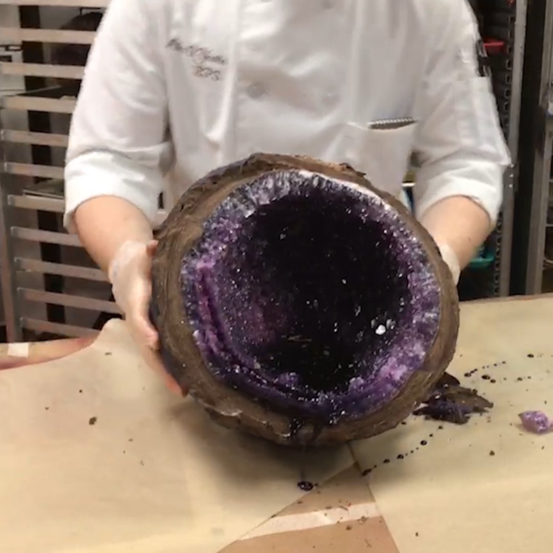Just because.....it's a giant chocolate geode!!!