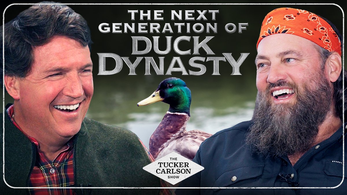 The great Willie Robertson. (2:30) Willie’s Family and Spiritual Journey (13:58) How the Robertson’s Shared Their Faith Through Duck Dynasty (17:15) How Willie Met His Wife (24:00) The Unlikely Origin of Duck Dynasty (38:29) Tucker and Willie's Bird Hunting Trip (43:27) The Booming Duck Call Business (49:06) Why Did the Duck Dynasty Show End? (55:36) Willie’s Story of Meeting Donald Trump (1:13:03) Why Did Trump Win? (1:19:18) The Next Generation of Duck Dynasty (1:23:39) What’s Your Life's Mission? Includes paid partnerships.