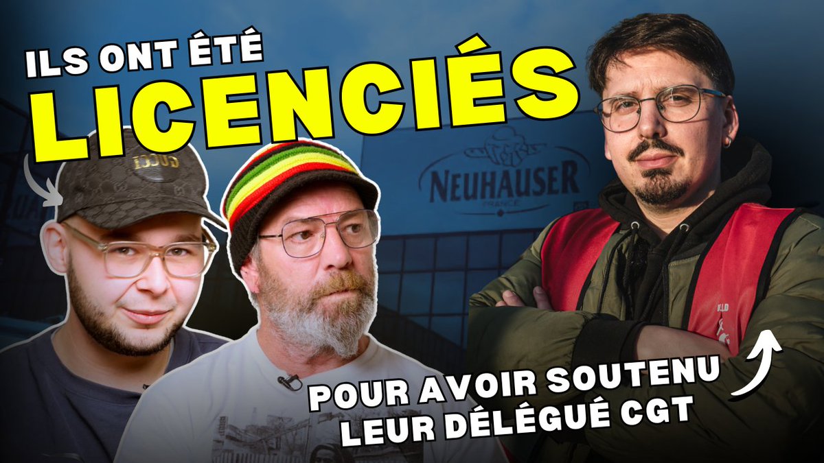 🎥 InVivo veut prendre sa revanche en licenciant des ex-grévistes soutiens de Christian Porta Ils reviennent sur la brutalité de leur licenciement, les raisons de leur soutien à Christian et la nécessité d’un mouvement de solidarité. ➡️ RDV aux Prud'hommes de Forbach le 20/12 !