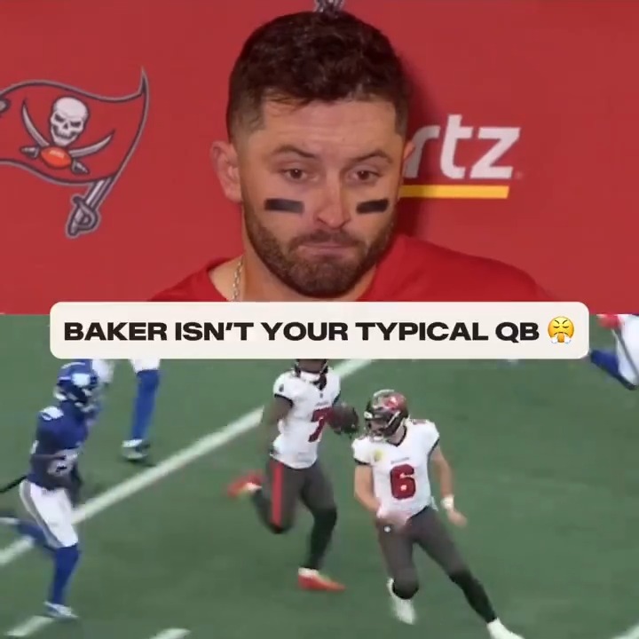 Baker is actually a lineman in a QB’s body 💪😂
