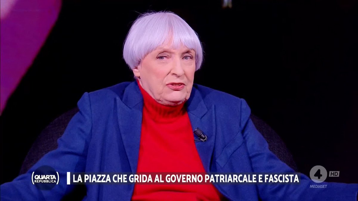 "Accusare di vandalismo un gesto di questo genere è sbagliato perchè è vandalismo bruciare una cosa sacra ora non mi dirà che l'immagine di un Ministro è sacra?!" #Bompiani #Valditara #quartarepubblica