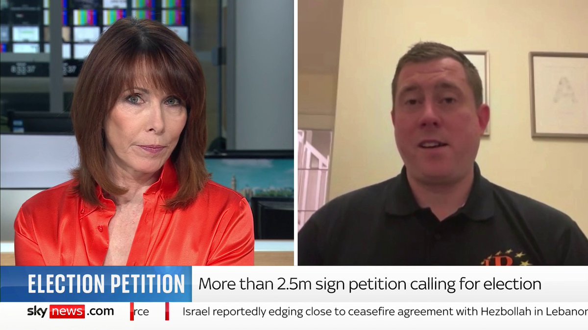 "The days of the red and blue walls are over. Let's see who else is out there." Michael Westwood who started the petition calling for a rerun of the general election speaks to Kay Burley as it reaches over 2.5m signatures 📺 Sky 501