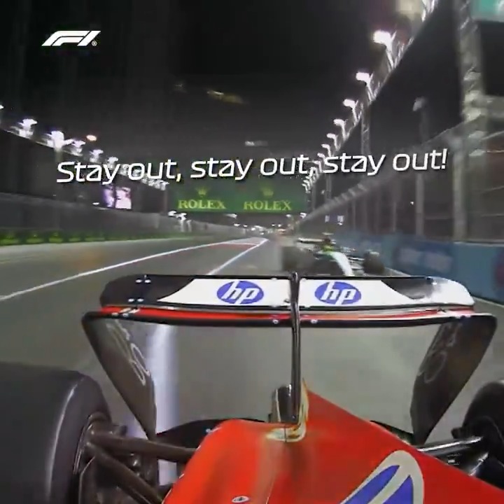 Carlos just manages to stay out on track after a super late call from Ferrari 😮 #F1 #LasVegasGP