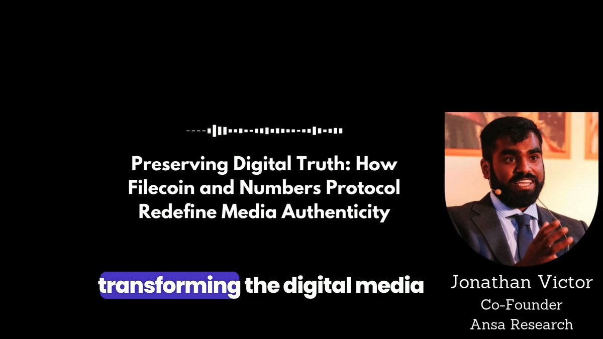 .jnthnvctr 🤖 from Ansa Research explores how Numbers Protocol leverages Filecoin to ensure digital media authenticity and permanence. From election integrity to documenting critical events, discover how decentralized storage is reshaping trust in the digital age.