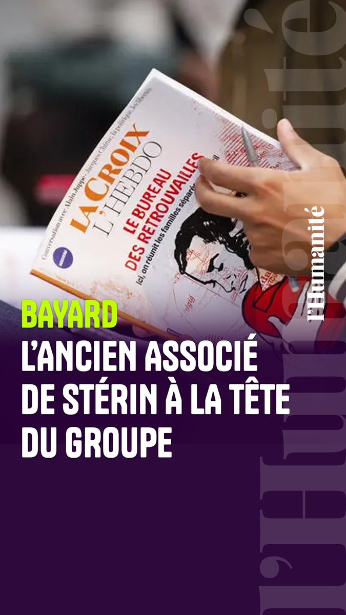 [Enquête] L'extrême droite met la main sur le groupe Bayard ? L’ex-bras droit de Pierre-Édouard Stérin a été nommé numéro deux du groupe de presse propriétaire de La Croix et de nombreux titres jeunesse. ➡️
