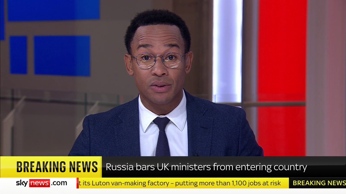 BREAKING: A host of UK government figures have been banned from entering Russia. Angela Rayner, Rachel Reeves, Yvette Cooper, and Ed Miliband are among those who have been barred, along with most of the cabinet