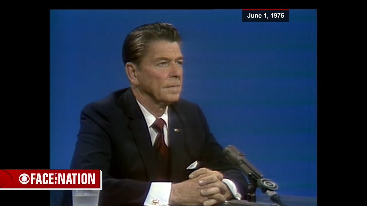 FACE THE NATION'S 70TH ANNIVERSARY: After an abysmal showing by Republicans in the 1974 midterms following President Nixon's Watergate-inspired resignation, Ronald Reagan was on the shortlist to become the new face of the party. He would end up running against President Gerald Ford for the Republican nomination in 1976, but a year earlier he joined Face The Nation to present his path forward for the party. You can watch the full episode on our YouTube page: