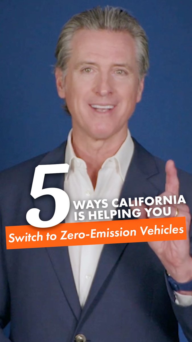 Californians have bought TWO MILLION zero-emission vehicles. Here's Governor Newsom with FIVE ways it's easier than ever to switch to a zero-emission vehicle.