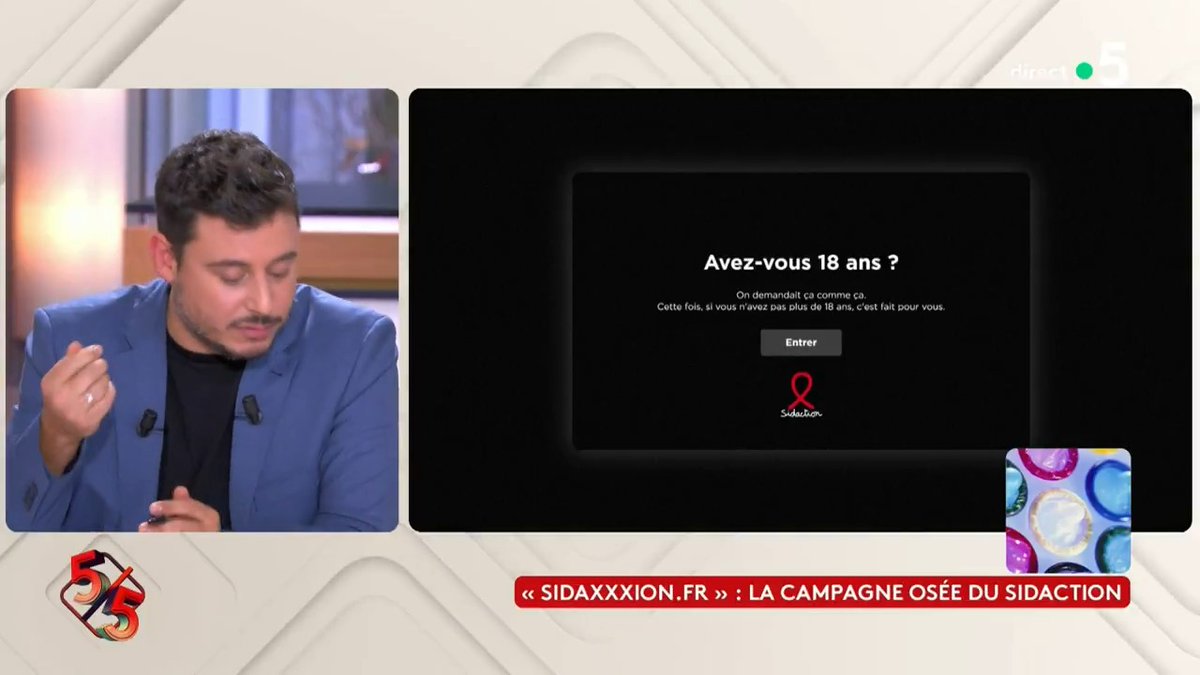 Le Sidaction lance une campagne osée pour éduquer les jeunes sur la sexualité : Lorrain Sénéchal dans #CàVous ⬇️
