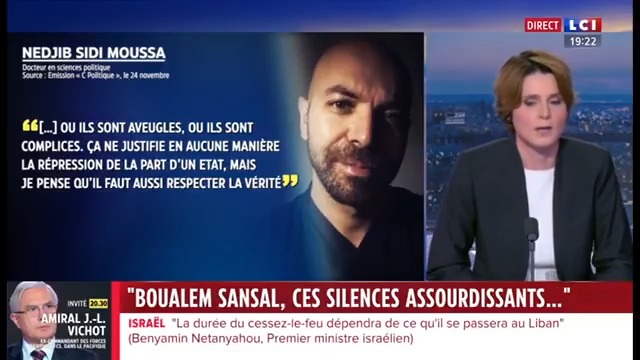 FOUREST EN LIBERTÉ. ▶️#Politique - Boualem Sansal, ces silences assourdissants… : “On retrouve la guerre des gauches : celle qui soutient la laïcité et la liberté de B. Sansal, et celle qui passe du temps avec des compagnons de route de l’islamisme.” Caroline Fourest #La26 ⤵️