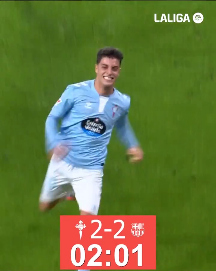 🩵🔝 Dos minutos de AFOUTEZA e CORAZÓN del RC Celta. #LALIGAHighlights | #LALIGAEASPORTS