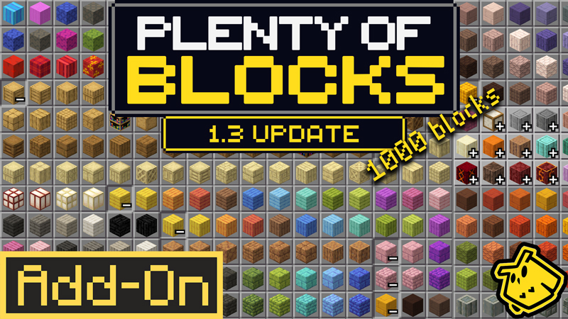 AVAILABLE NOW!!! It's Plenty of Blocks! GET IT HERE! #minecraft #addons #blocks