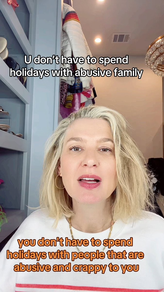 You dont have to spend Thanksgiving with your abusive family. And its ok if you don’t like them!!