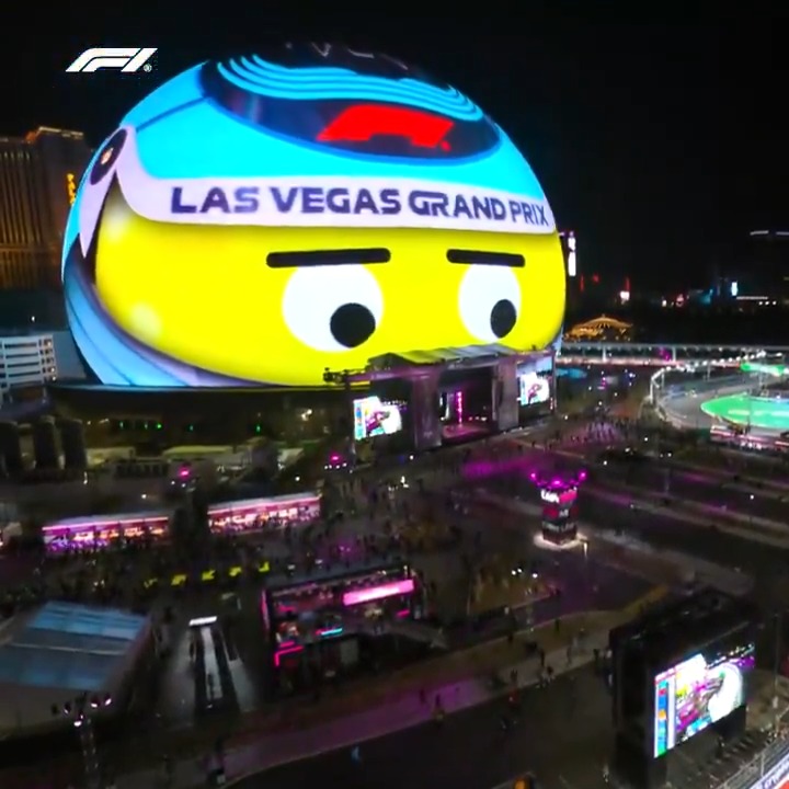 We had a ball in Vegas 🤩 #F1 #LasVegasGP Sphere
