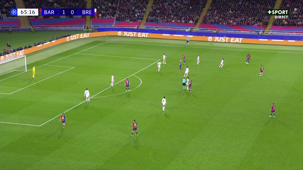 🚨 Dani Olmo fait le break pour le Barça face au Stade Brestois ! ⚽️💙❤️ 🎥 CANAL+ Foot