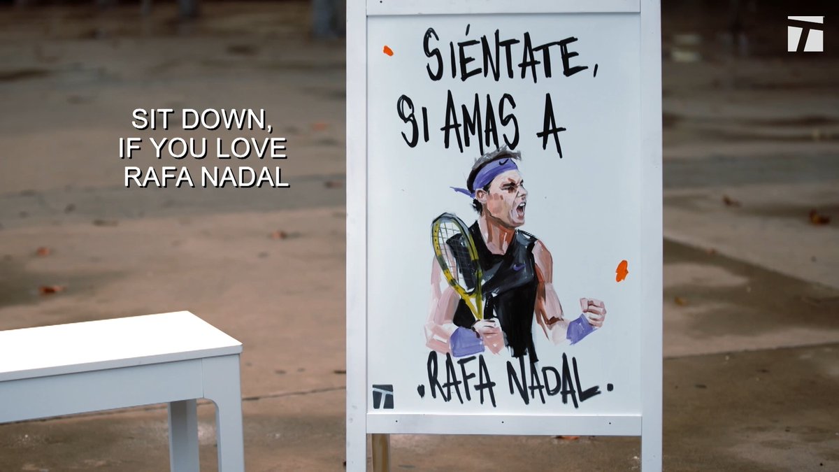 The greatest athlete in Spanish history 🇪🇸 A group of Spanish painters 🎨 teamed up to celebrate the career of Rafa Nadal