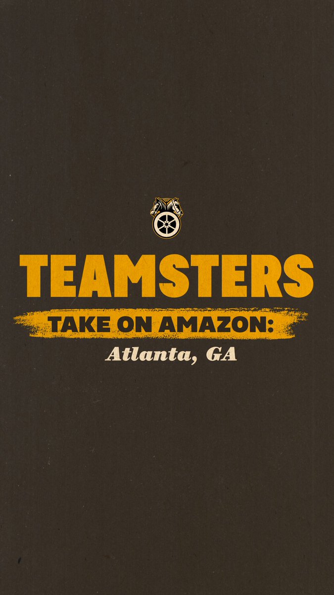 🚨 Amazon drivers in Atlanta are making history today as the first workers in the South to organize with the Teamsters at the trillion-dollar company. 🚨 Amazon Teamsters are building on the legacy of Atlanta’s Civil Rights Movement and are paving the way to end poverty wages at Amazon nationwide. Anything is possible when you’re a Teamster, including being powerful enough to take on one of the world’s largest corporations like Amazon and win everything you deserve.