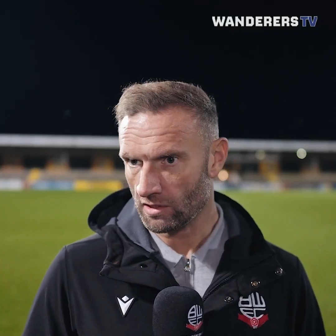 🎙️ Ian Evatt spoke to Wanderers TV following tonight's draw. Watch in full 👇 #bwfc
