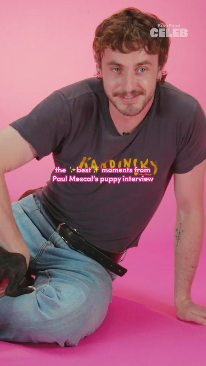 Paul Mescal for BuzzFeed’s Puppy Interview