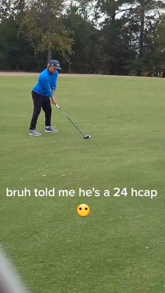 Not suspicious at all, right? 😂 (📹: Instagram/ cvagolf)