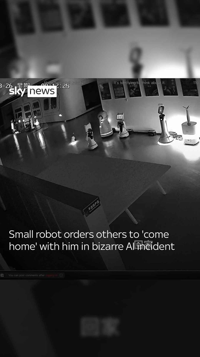 A small robot was caught on CCTV asking bigger robots, “Are you working overtime?” The bigger robots replied, “I never get off work,” to which the smaller robot responded, “Come home with me.”