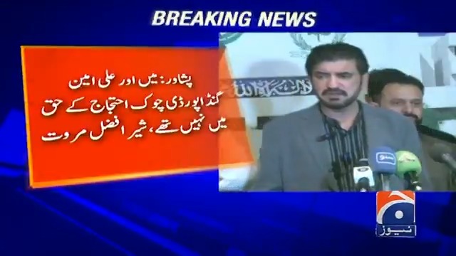 میں اور علی امین گنڈا پور ڈی چوک احتجاج کے حق میں نہیں تھے، شیر افضل مروت