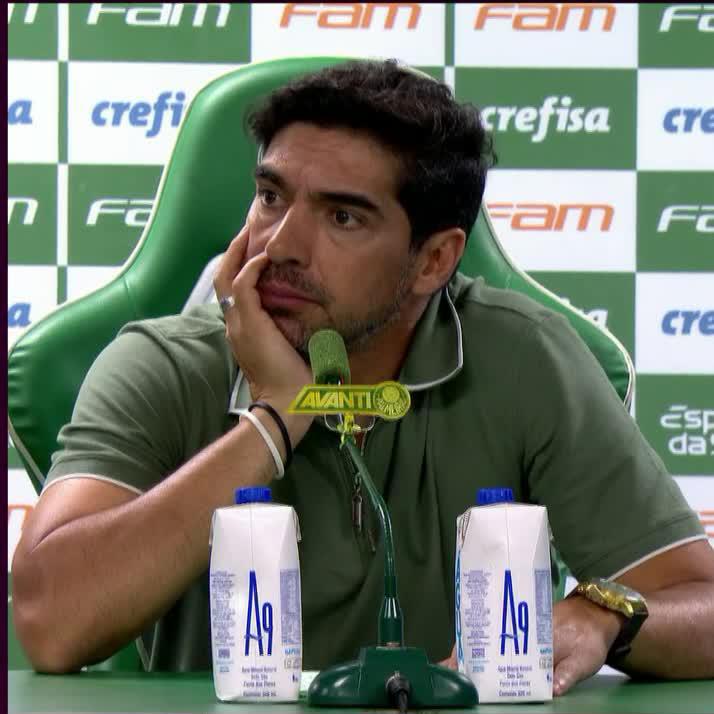 Abel Ferreira, após derrota em casa e perda da liderança para o Botafogo: "Guardiola é mau? A equipe dele agora é má porque perdeu quatro ou cinco jogos seguidos e hoje empatou? Não, é futebol"