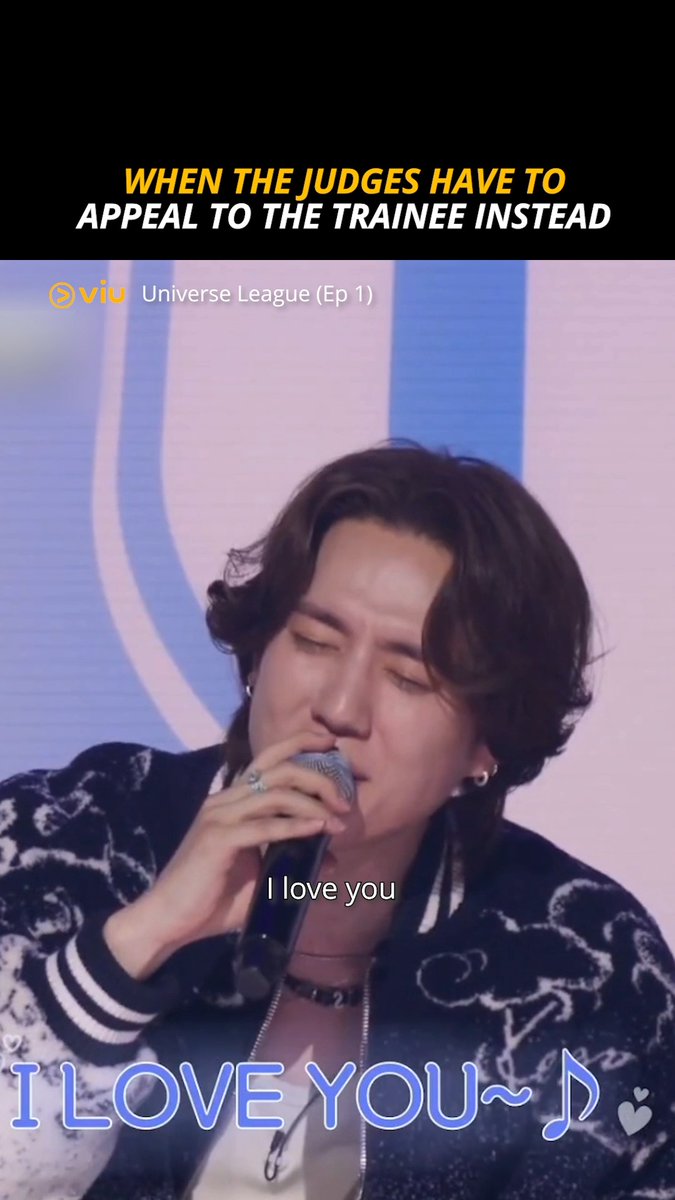 Who is this trainee that got every judge in #UniverseLeague appealing to him and even #GOT7 #Yugyeom's serenading with 'I Love You' 🤣 Find out this all-rounded trainee's performance FREE on Viu.
