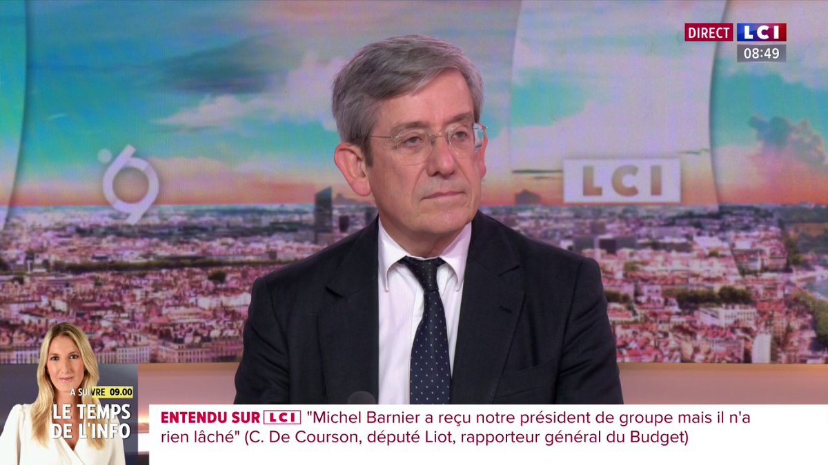 🗣️Le danger pour Charles de Courson, c'est que "la situation actuelle est explosive, et souvent, on sort de ces crises par un régime autoritaire, voilà ce qui nous pend au nez".