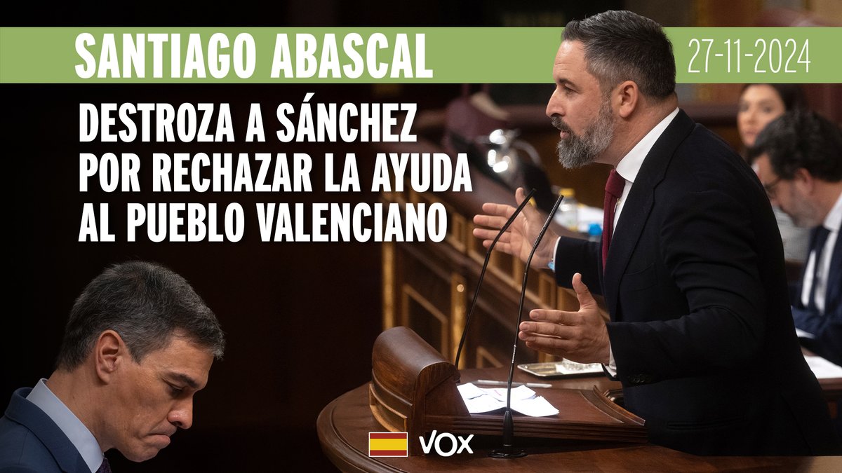Este Gobierno es una organización criminal y Pedro Sánchez un sádico. Exigimos su dimisión inmediata y al PP que rompa TODOS los pactos que mantiene con él. Intervención completa de Santiago Abascal 🇪🇸 ⬇️
