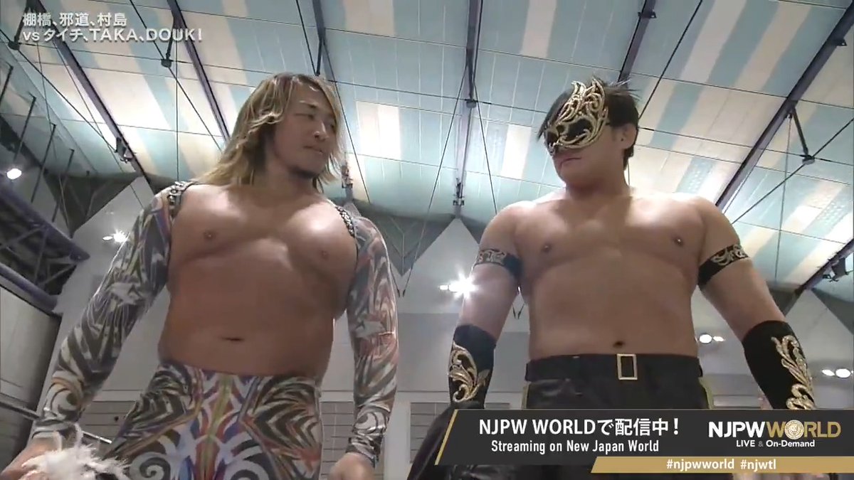 .棚橋 弘至 🆚 タイチ "💪💪💪" Sign up Now &amp; Stay tuned to #NJPW #njpwworld #njwtl