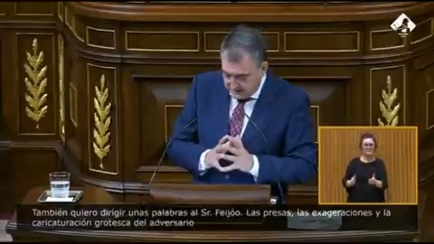 #EnDirecto | "No corra, ya vio lo que le pasó a Albert Rivera". El PNV critica las "prisas" y "exageraciones" de Feijóo tras la declaración de Aldama, "un delincuente confeso que necesita algo para eludir la prisión"