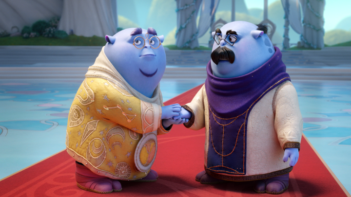 Obsessed with Nathan Lane and Tituss Burgess as the bickering Oracles in Spellbound.