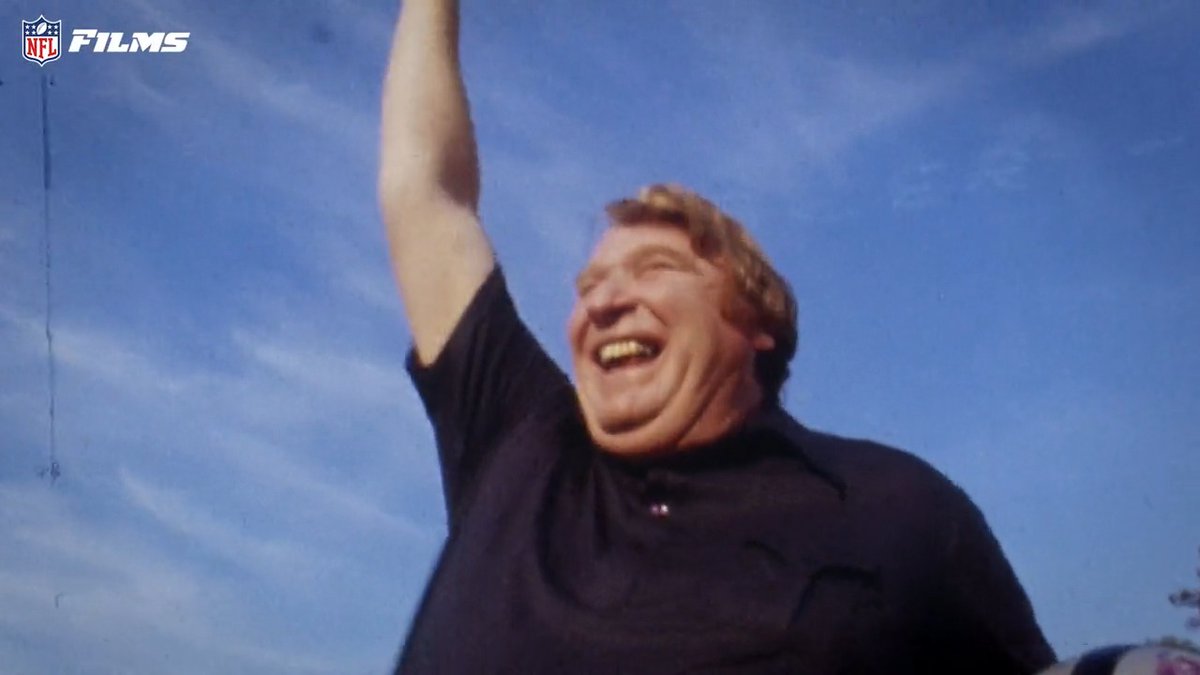 John Madden the coach was no nonsense, but all heart ❤️️ Las Vegas Raiders #MaddenThanksgiving