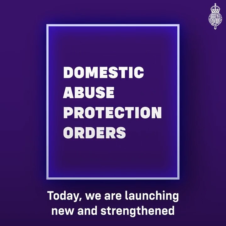 An estimated 2.3 million people in England and Wales are believed to have experienced domestic abuse in the last year. Enough is enough. New Domestic Abuse Protection Orders (DAPO) will ensure more victims receive the protection and support they deserve.