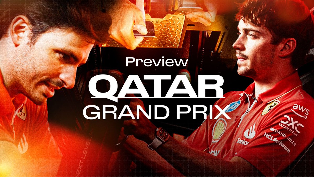 “In doubt, just go flat out, Carlos.” For this week’s preview Charles takes us for a lap around the Qatar circuit with Carlos controlling the throttle and brakes 😎 #QatarGP #F1