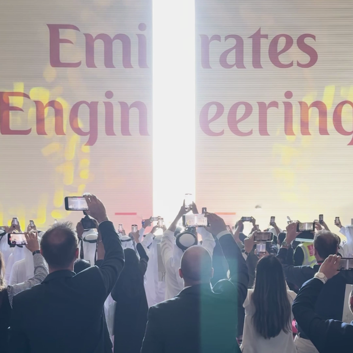 We've officially welcomed the newest member of the Emirates fleet, the Airbus A350, with a special event in Dubai.