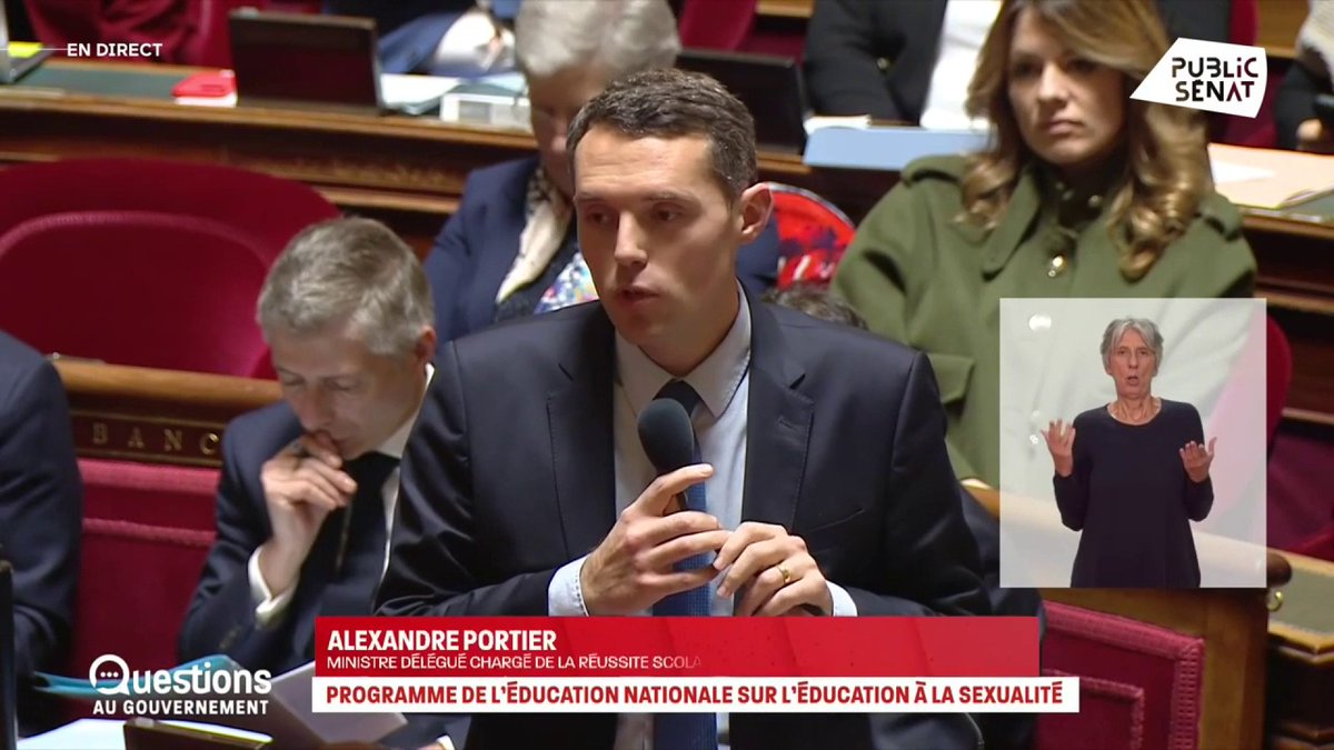 Programme sur l’éducation à la sexualité : « Il est hors de question de laisser faire tout et n’importe quoi, je vous le dis en tant qu’élu et en tant que père de famille, ce programme en l’état n’est pas acceptable et il doit être revu », assure @APortier69. #QAG
