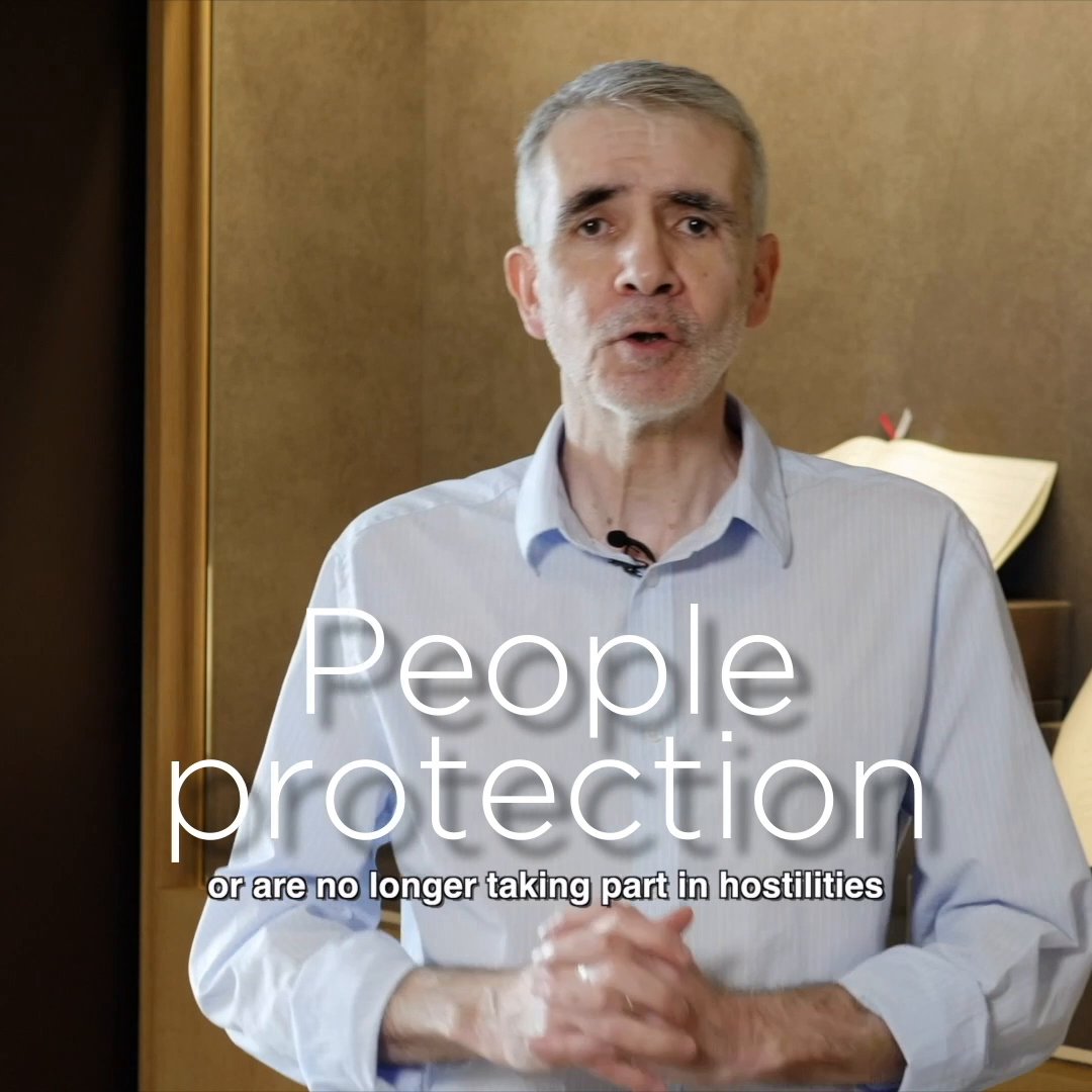 The Geneva Conventions, adopted in 1949 and ratified worldwide, are the backbone of IHL. They: 🔹 Protect those who are not or are no longer fighting 🔹 Save lives and reduce suffering Even in armed conflicts, humanity must prevail. Daniel Palmieri, ICRC historian, explains👇🏽