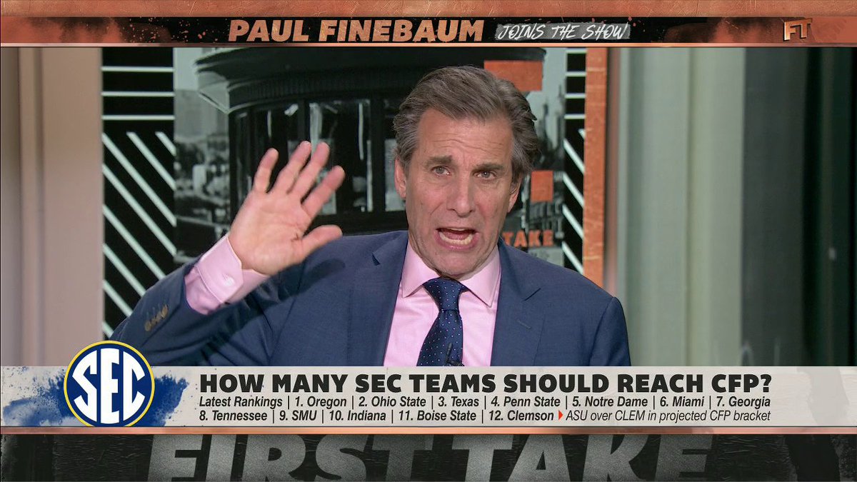 .Chris Mad Dog Russo believes a three-loss SEC team should be in the CFP 👀
