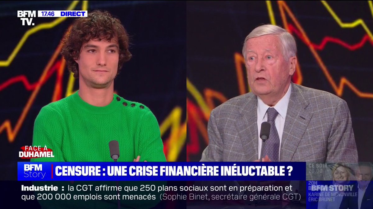 "On est déjà dans une crise financière larvée. Si la censure est votée, il y aura une crise financière ouverte. Probablement la plus grave depuis le début de ce siècle pour nous"