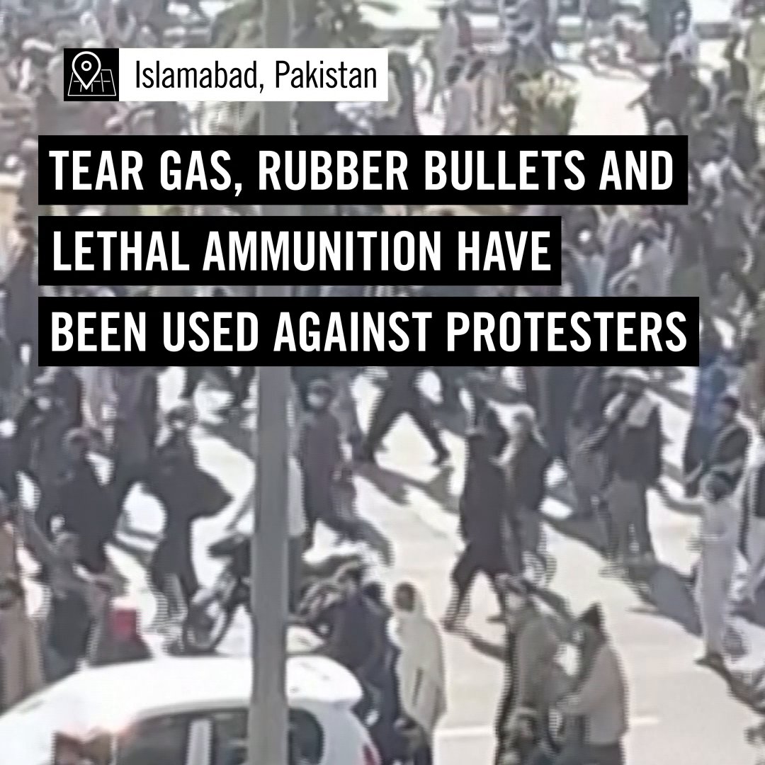 Yet again, protestors in Pakistan have faced a brutal and lethal crackdown shrouded in a callous opacity by the authorities. Urgent and transparent investigation is needed into the deadly crackdown on protesters: #ProtectTheProtest