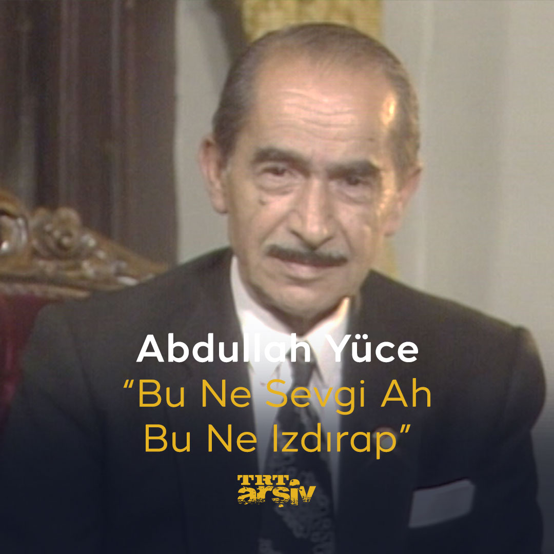 Türk sanat müziğinin değerli ismi #AbdullahYüce, 29 yıl önce aramızdan ayrıldı. Yüce’yi 1986 kayıtlı “Bu Ne Sevgi Ah Bu Ne Izdırap” yorumuyla anıyoruz. ❤️‍🩹