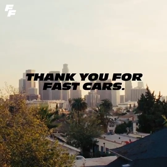 For the bonds we share and the roads we’ve traveled. Thank you, Fast Fam.