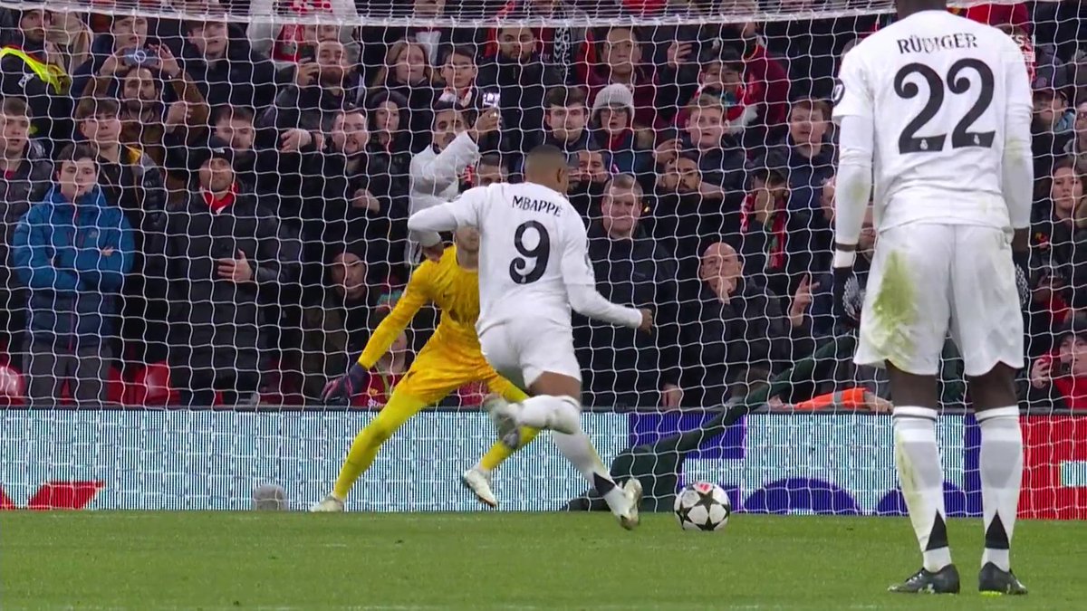 Caoimhin Kelleher denies Kylian Mbappé from the spot! 😳 📺 TNT Sports & discovery+ UK