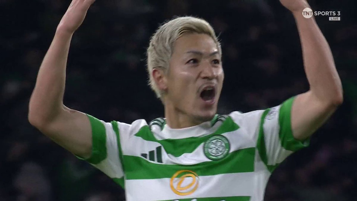 Stop what you're doing and watch this finish from Daizen Maeda 🔥 It's all square at Celtic Park! 📺 TNT Sports &amp; discovery+ UK